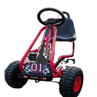 Ride On Toy Sedile regolabile Freno a mano Pedale a 4 ruote Go-Karts per divertimento dei bambini