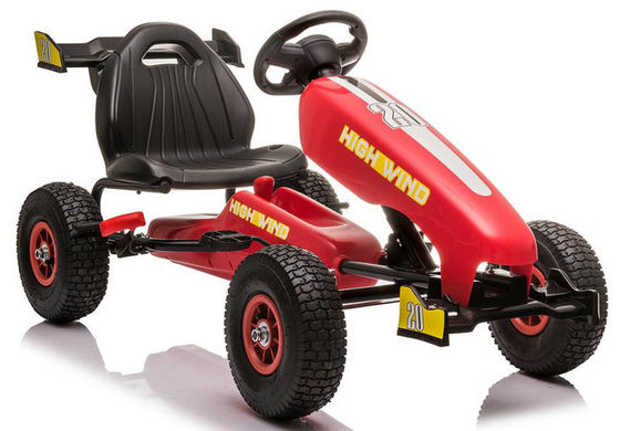 Sedile regolabile 4 ruote su pedale Kart Car per bambini di età compresa tra 3-8 G.W. N.W. 15/13KG