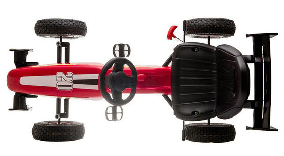 Sedile regolabile 4 ruote su pedale Kart Car per bambini di età compresa tra 3-8 G.W. N.W. 15/13KG