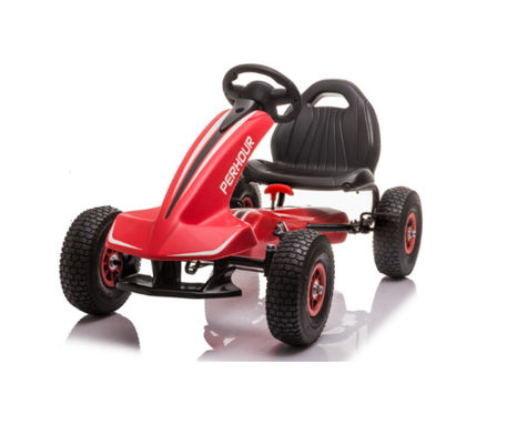 Sedile regolabile a quattro ruote, guida a pedali, kart per bambini unisex di età compresa tra i 3 e gli 8 anni