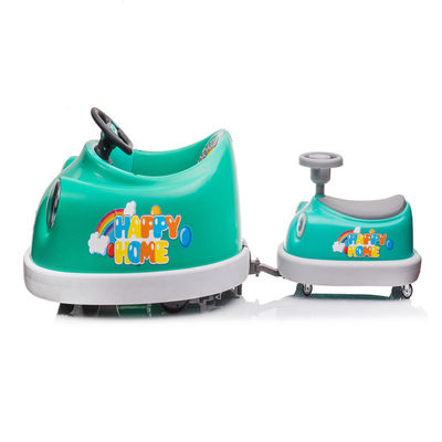 Bambini da 2 a 6 anni guidano auto elettrica a paraurti con un pulsante di frenata