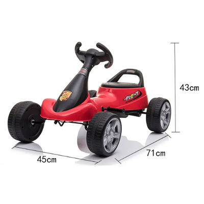 Carico massimo 30 kg 2022 Popolare Ruota di plastica Bambini Ride On Car Pedal Foot Go-kart per bambini
