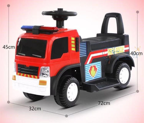 Rosso Bianco/Bianco/Rosso 6V Electric Ride On Cars per bambini Simulazione Sirena Illuminazione e musica