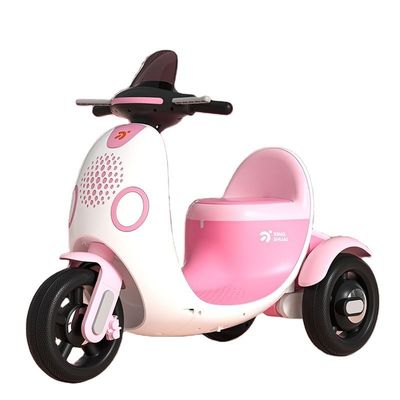 6v Electric Cute Kids Motorcycle Tricycle con musica e motore leggero 380*2 CBM 0.122m2