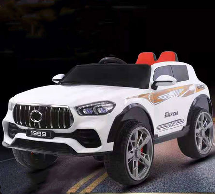 12 Volt elettrico 2 posti a sedere in auto giocattolo per bambini 4-8 telecomando e sedile in pelle