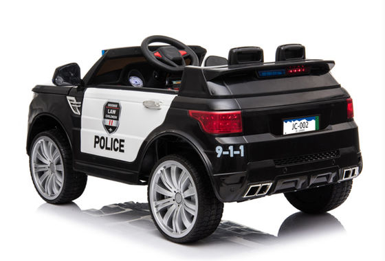 Passeggiata su un'auto di polizia di plastica Giocattoli elettrici per bambini Musica e luce inclusi