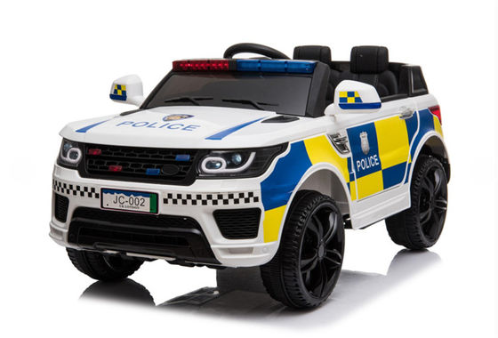 Passeggiata su un'auto di polizia di plastica Giocattoli elettrici per bambini Musica e luce inclusi