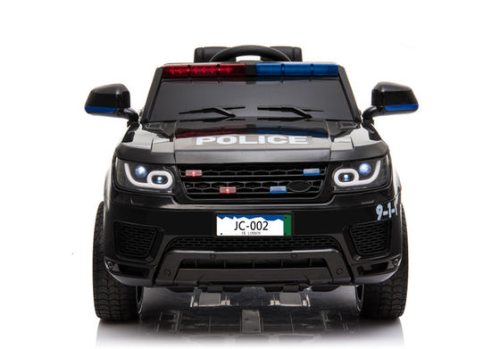 Passeggiata su un'auto di polizia di plastica Giocattoli elettrici per bambini Musica e luce inclusi