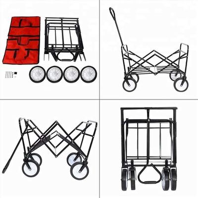 Tubo in acciaio 25*10*0.7CM Portable Beach Trolley per giardino all'aperto