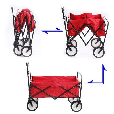 Tubo in acciaio 25*10*0.7CM Portable Beach Trolley per giardino all'aperto