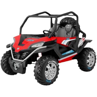 Popolare 12V UTV Ride On Car per bambini controllo remoto luce LED due posti Rosso Blu Bianco