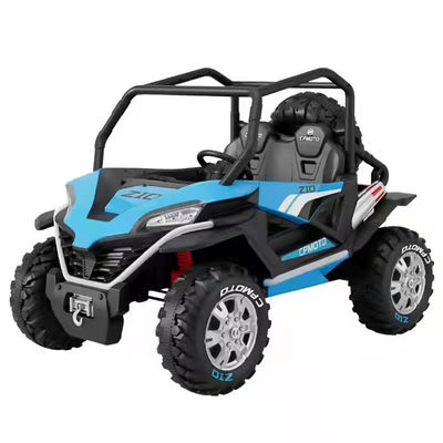 Popolare 12V UTV Ride On Car per bambini controllo remoto luce LED due posti Rosso Blu Bianco