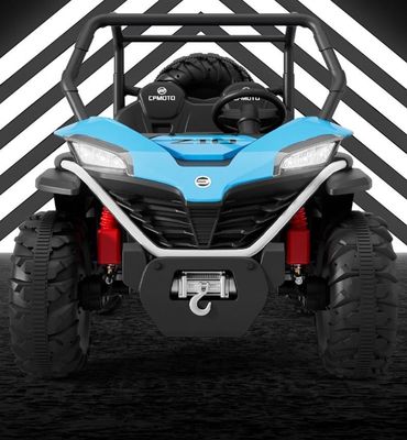 Popolare 12V UTV Ride On Car per bambini controllo remoto luce LED due posti Rosso Blu Bianco