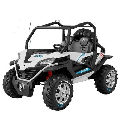 Popolare 12V UTV Ride On Car per bambini controllo remoto luce LED due posti Rosso Blu Bianco