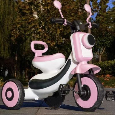 Light Music Flashing Wheel Bicicletta a pedali per bambini a tre ruote per bambini di età compresa tra 2 e 4 anni