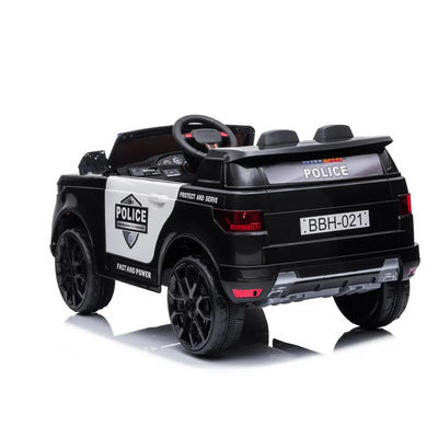 PP Tipo di plastica Poliziotto stile auto Bambini giocattoli Ride-On Auto con telecomando elettrico 12V