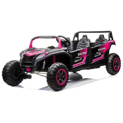 Controllo remoto 24v UTV 4 posti in auto per adulti e bambini in colore rosso rosa